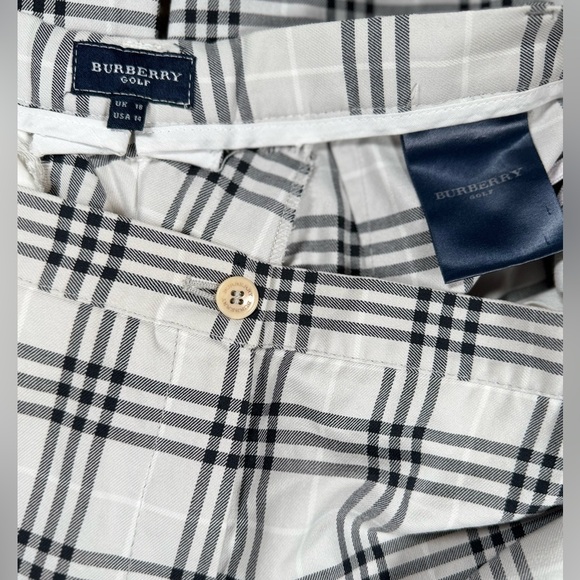 Authentic Burberry Golf Nova Check Plaid Pants Women’s 14 Gray Black - Picture 5 of 10